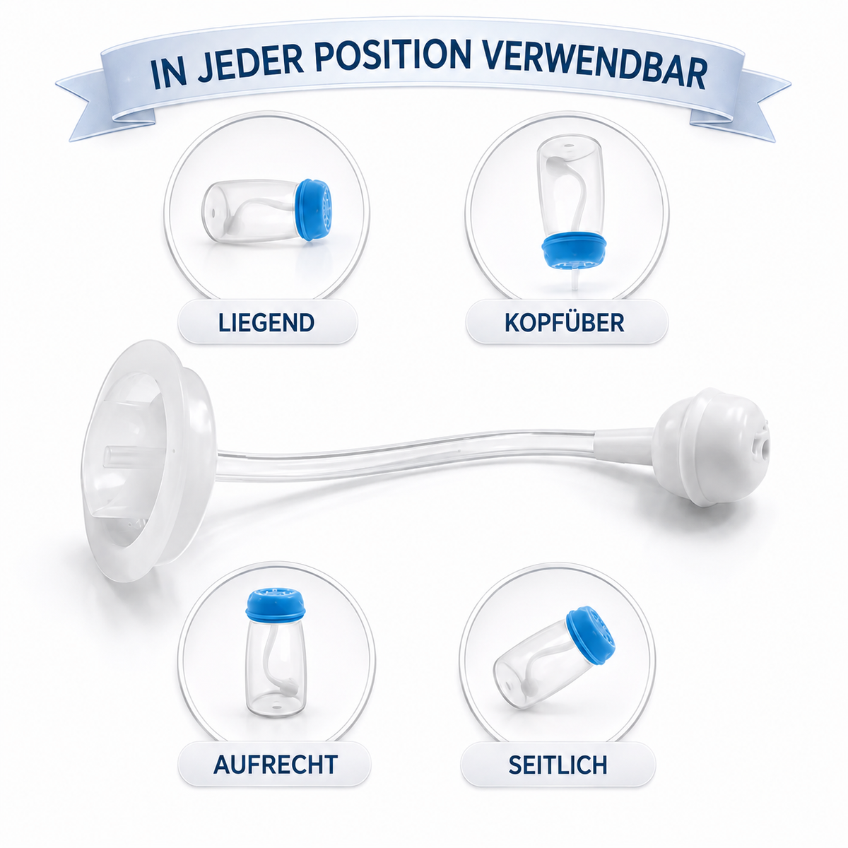 Lümmelino Baby Flaschen-Set Anti-Kolik Silikon Löffelsauger 240ml